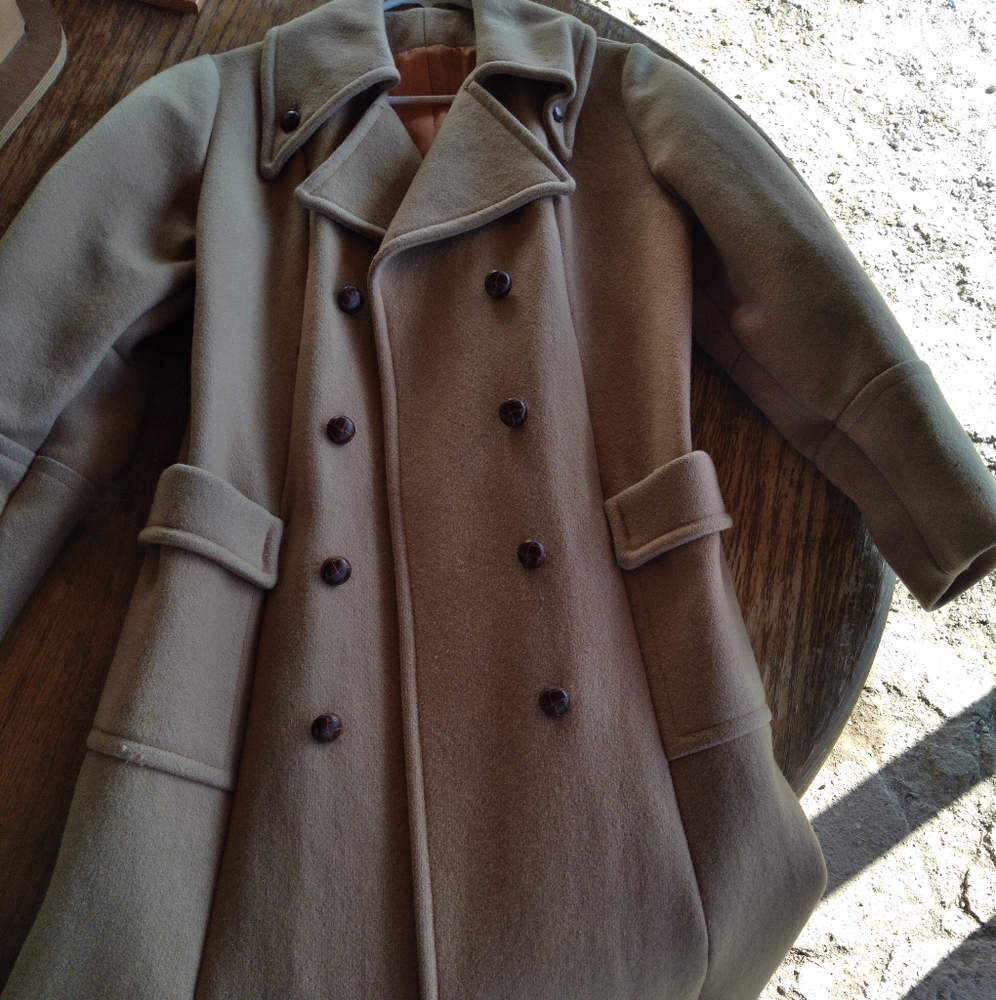 Womens long peacoat